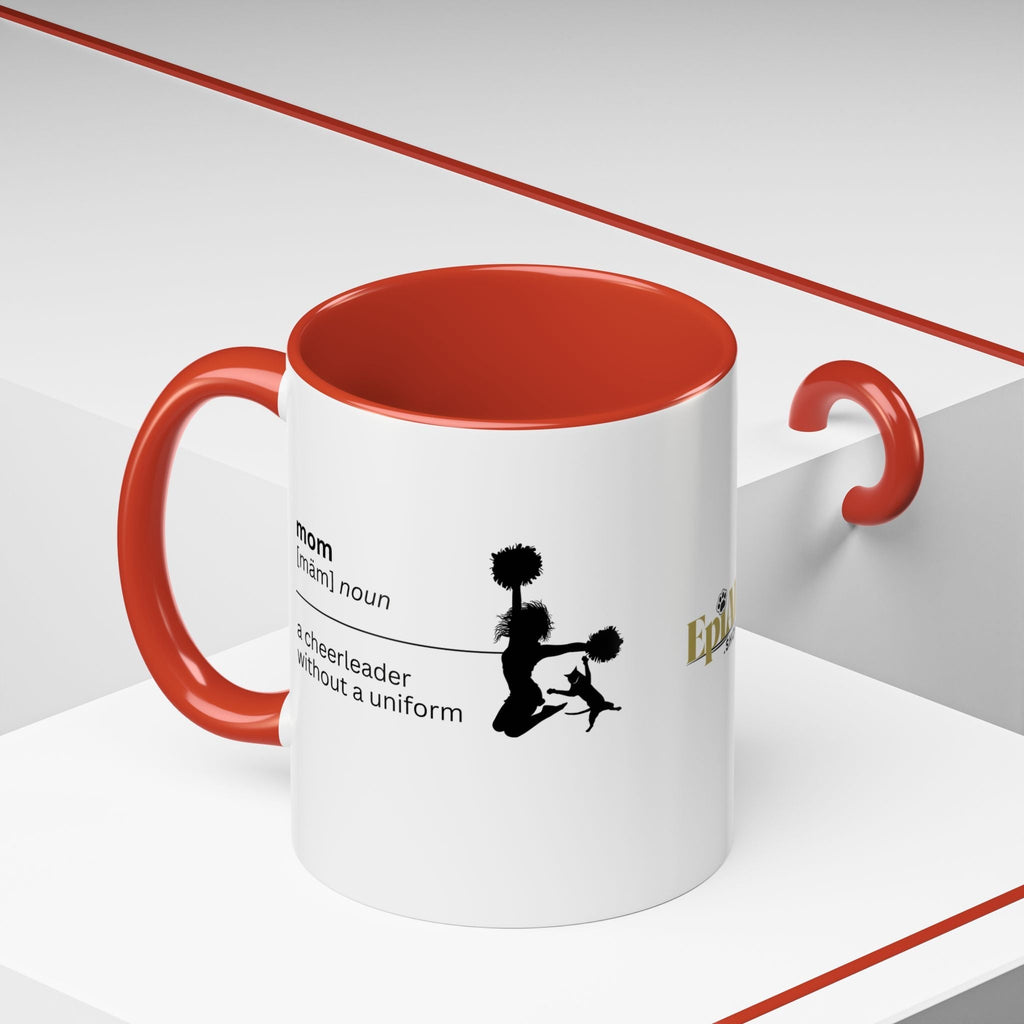 Mom Cheerleader Accent Coffee Mug - Perfect Gift for Moms