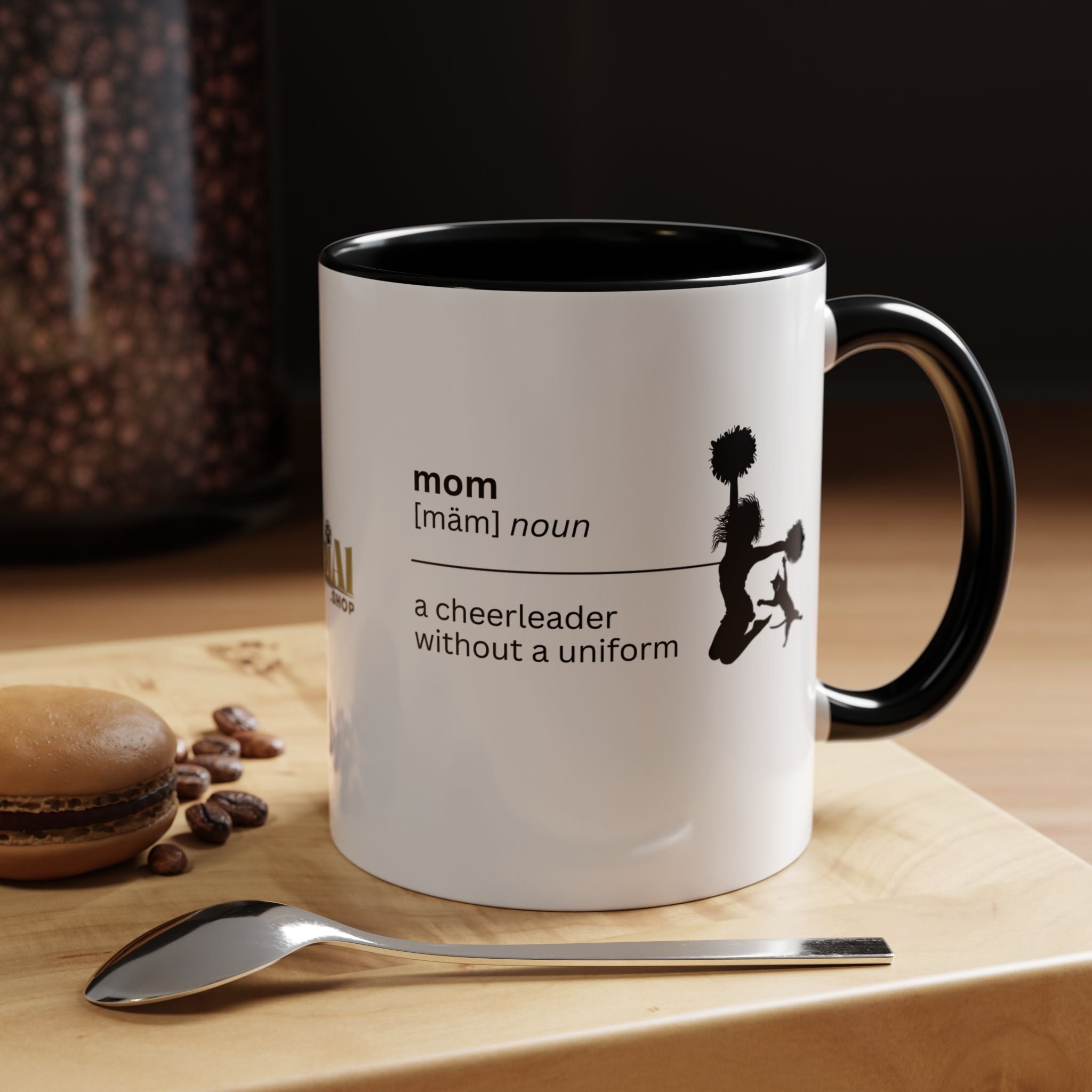 Mom Cheerleader Accent Coffee Mug - Perfect Gift for Moms