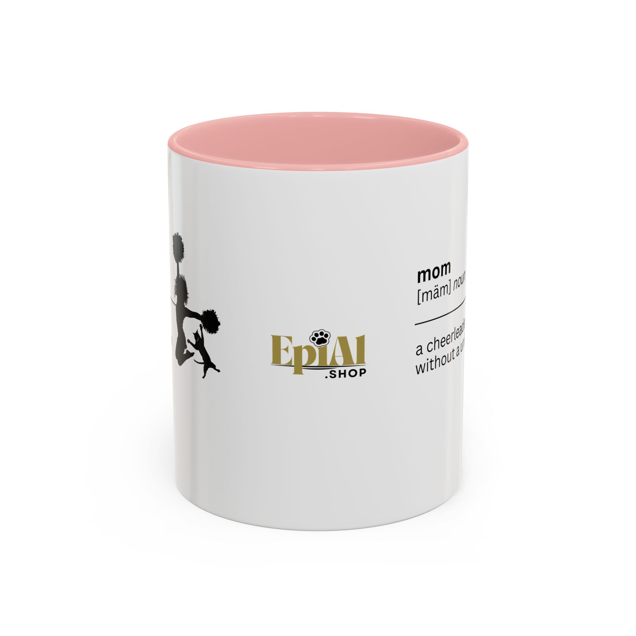 Mom Cheerleader Accent Coffee Mug - Perfect Gift for Moms