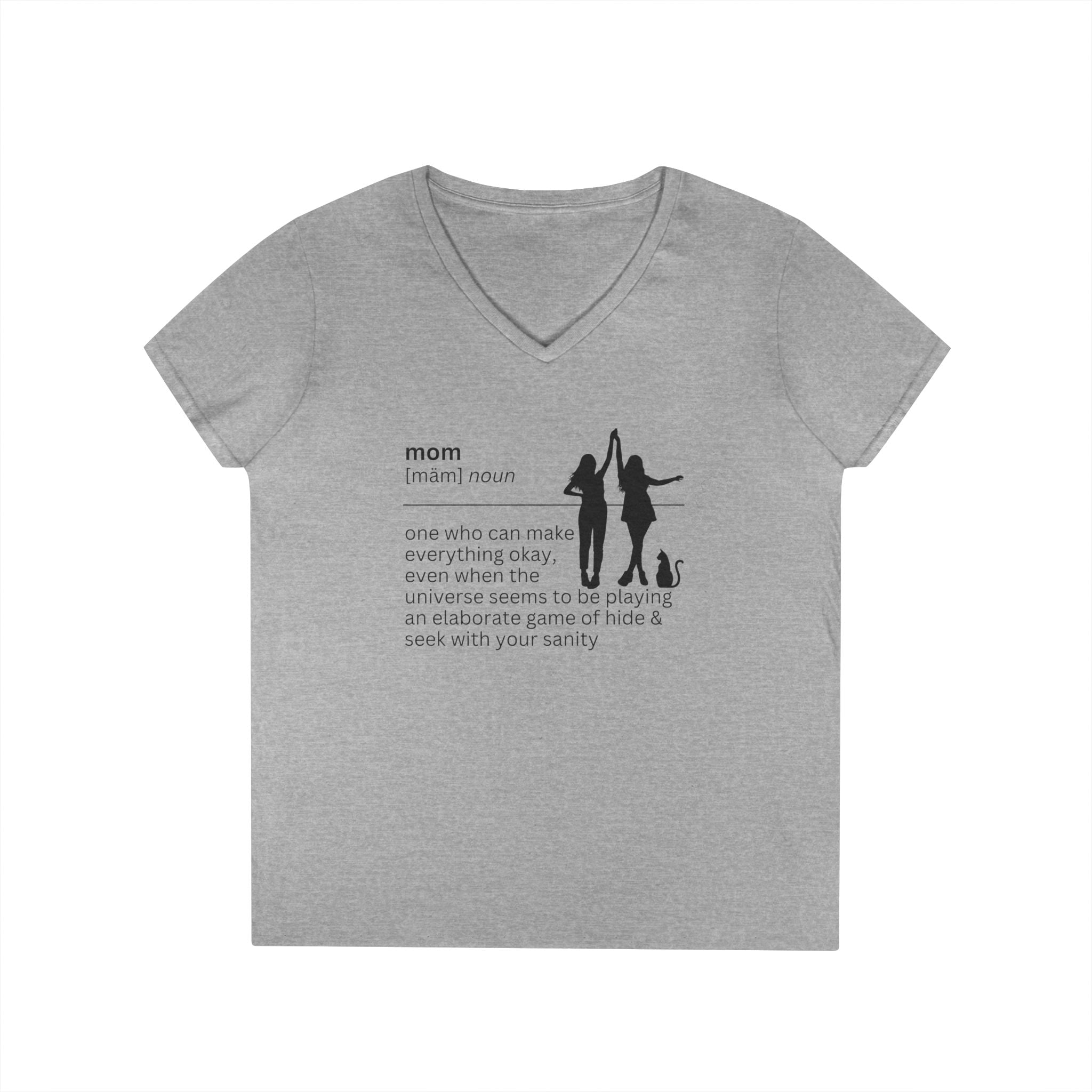 Mom Definition V-Neck T-Shirt - Everything Okay