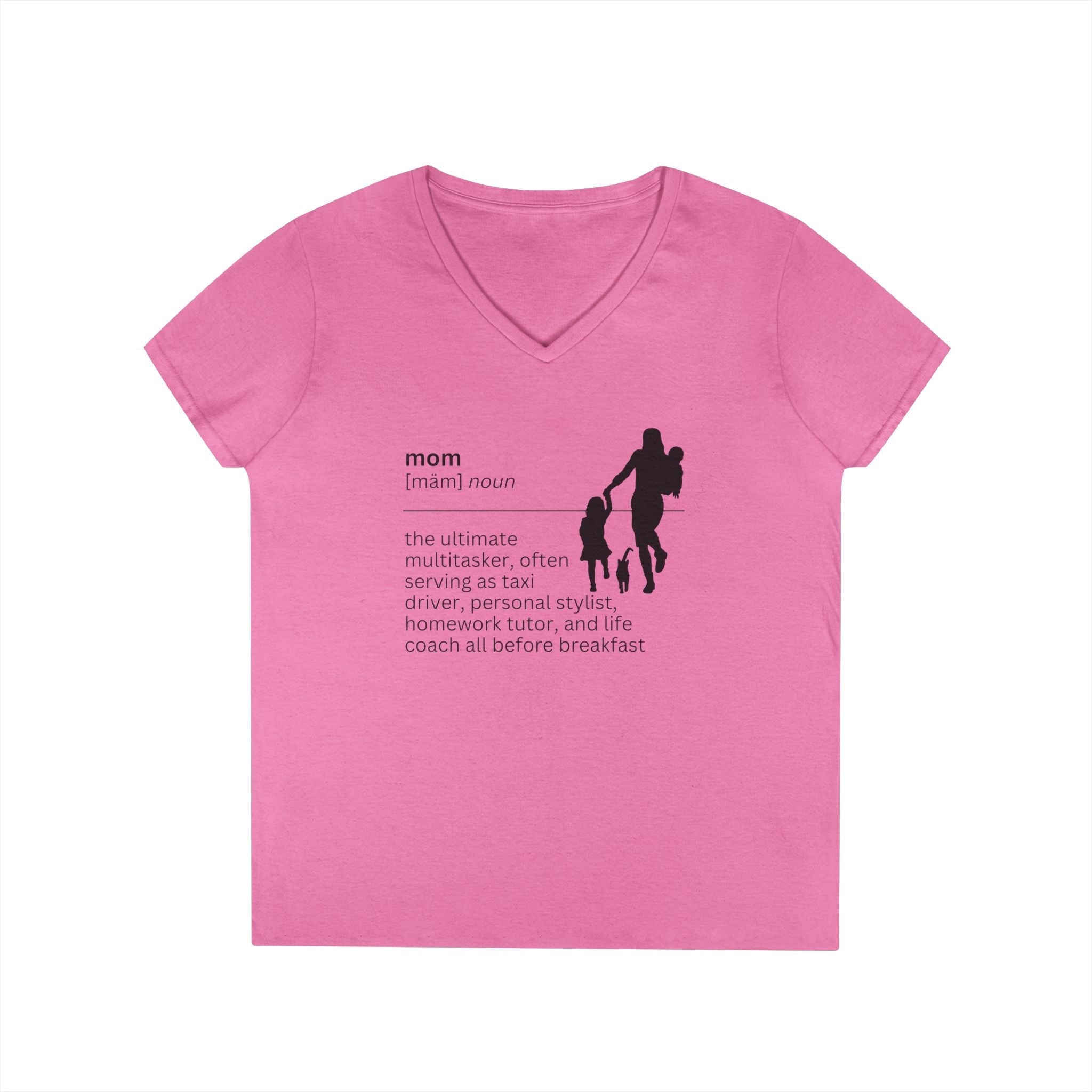 Mom Definition V-Neck T-Shirt - Multitasker