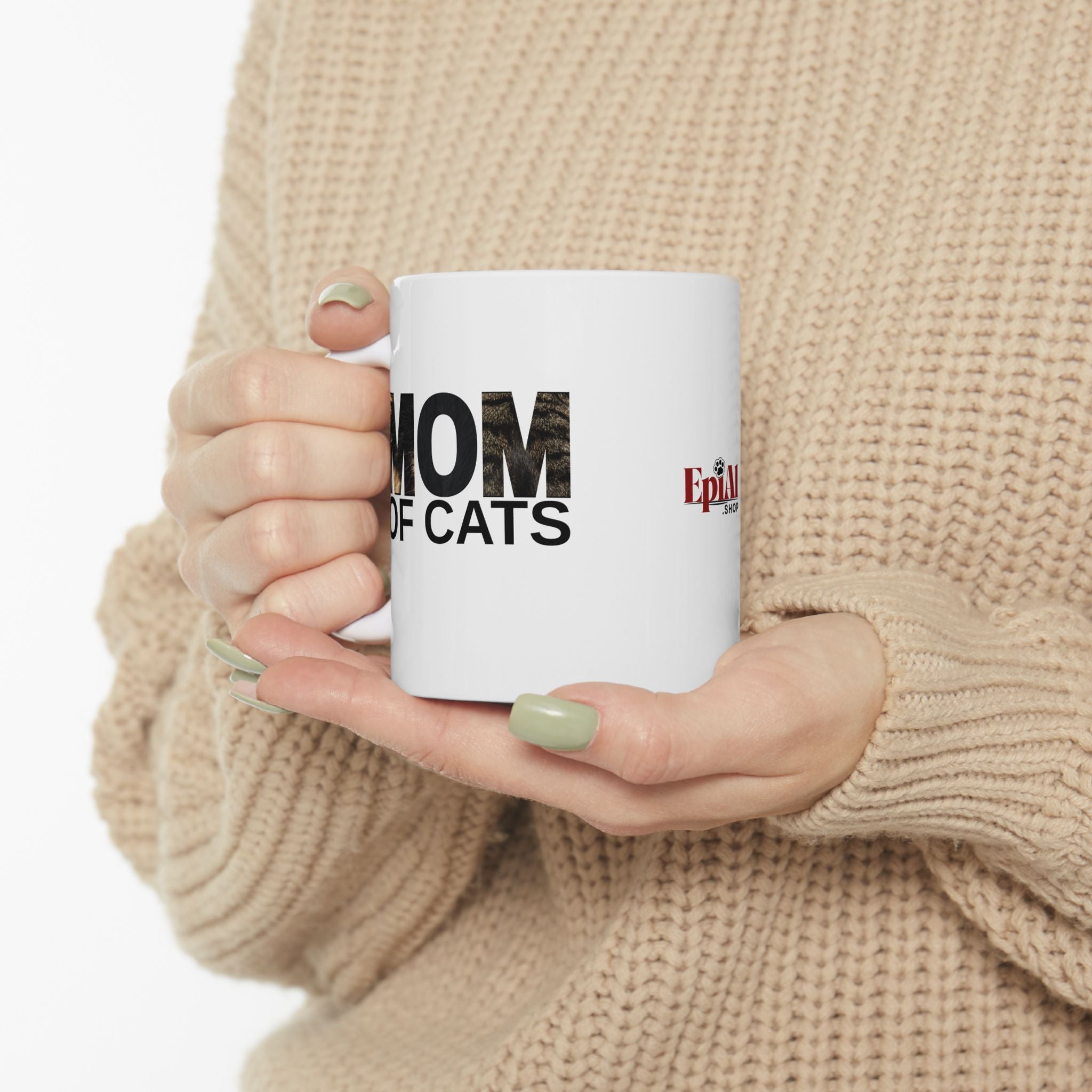 Mom of Cats Ceramic Mug - Perfect Gift for Cat Lovers