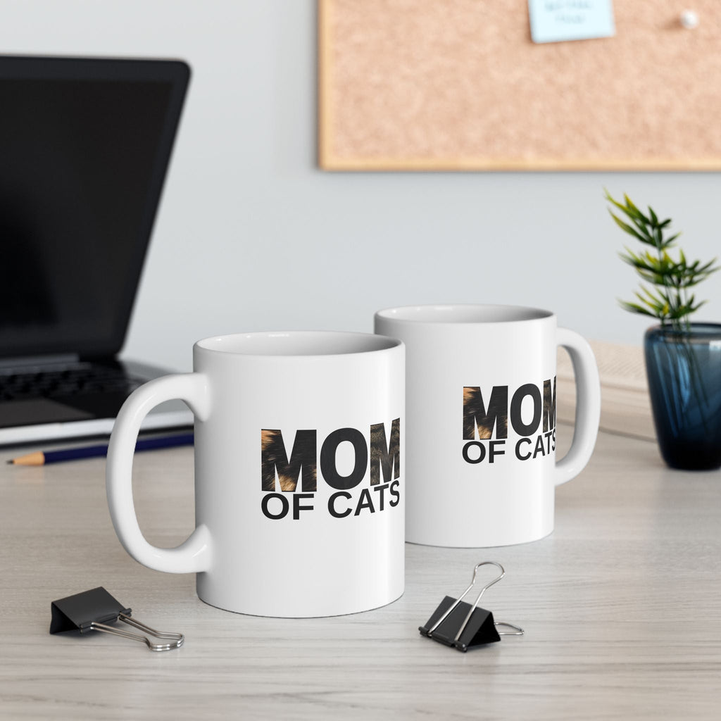Mom of Cats Ceramic Mug - Perfect Gift for Cat Lovers