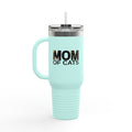 Mom of Cats Insulated Travel Mug - 40oz Coffee Tumbler for Cat Lovers