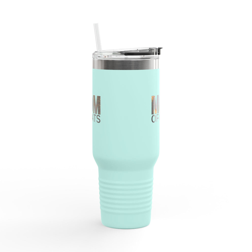 Mom of Cats Insulated Travel Mug - 40oz Coffee Tumbler for Cat Lovers