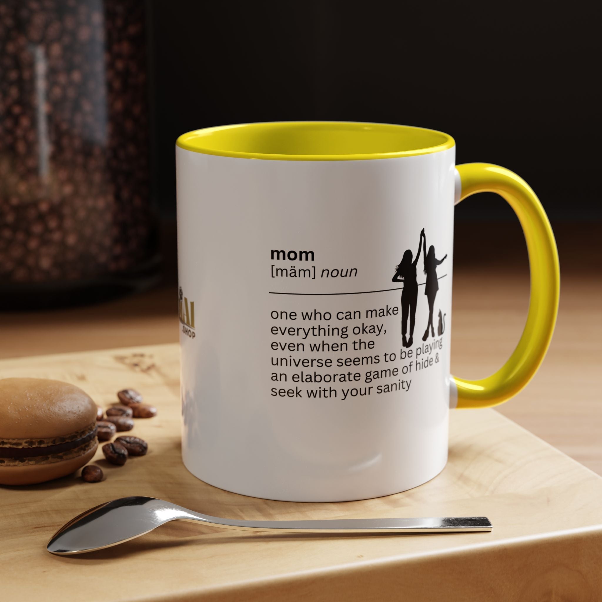 Mom Okay Accent Coffee Mug - Perfect Gift for Moms