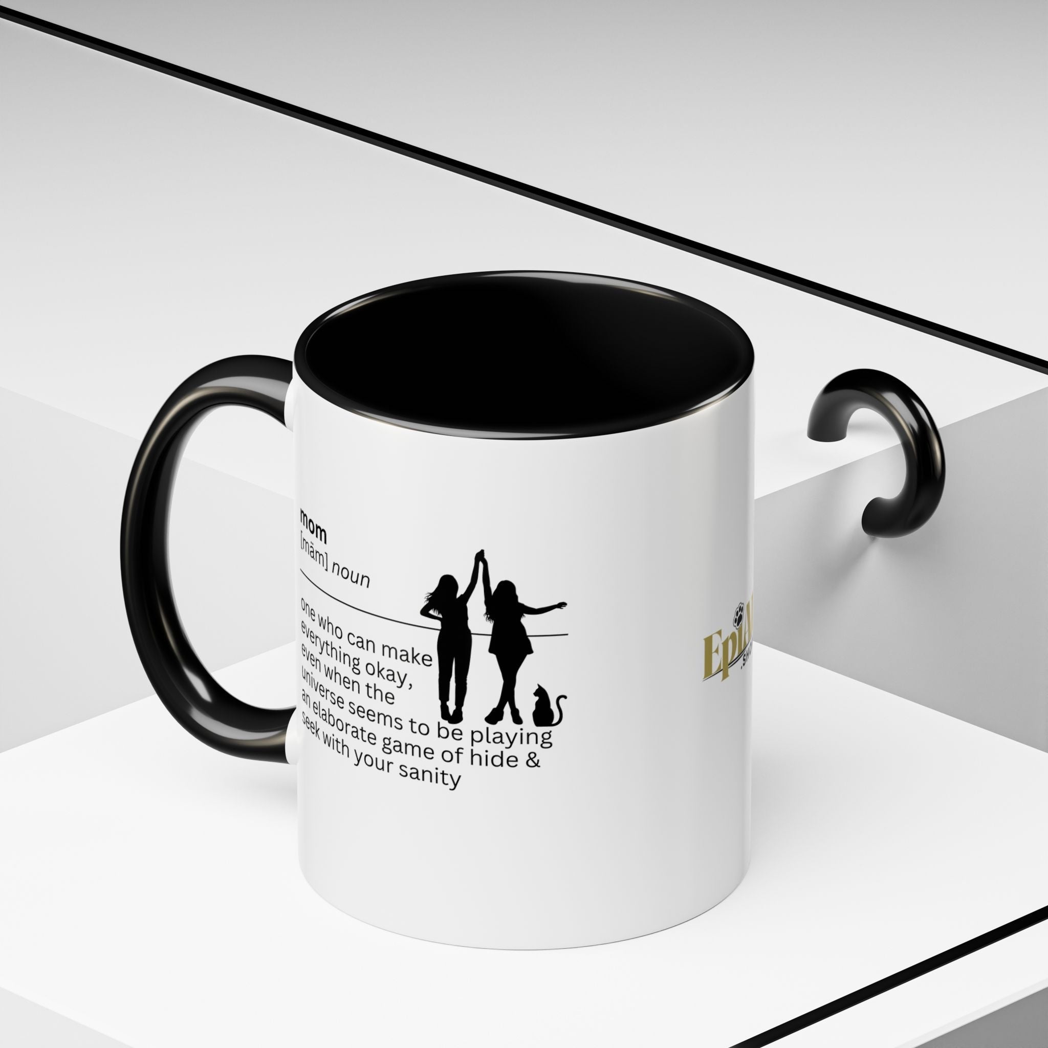 Mom Okay Accent Coffee Mug - Perfect Gift for Moms