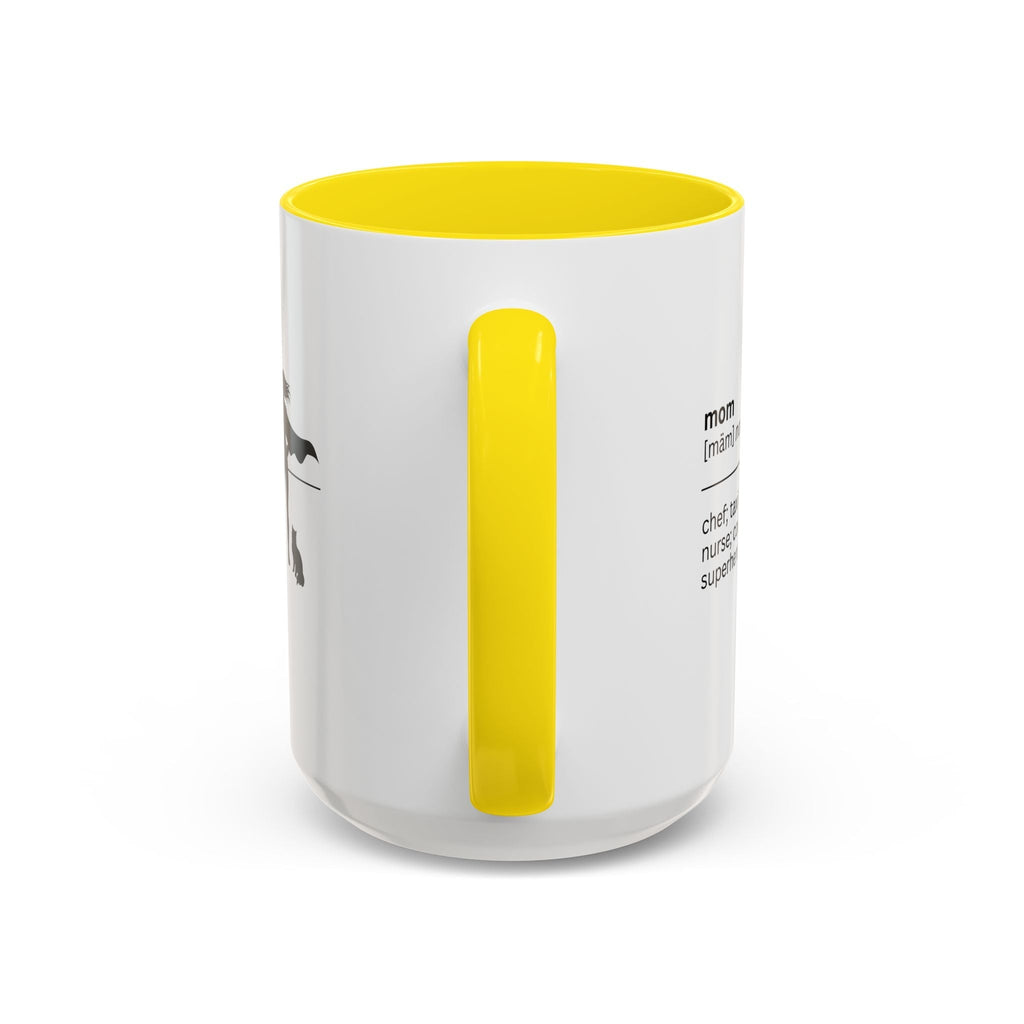 Mom Superhero Accent Coffee Mug - Perfect Gift for Moms