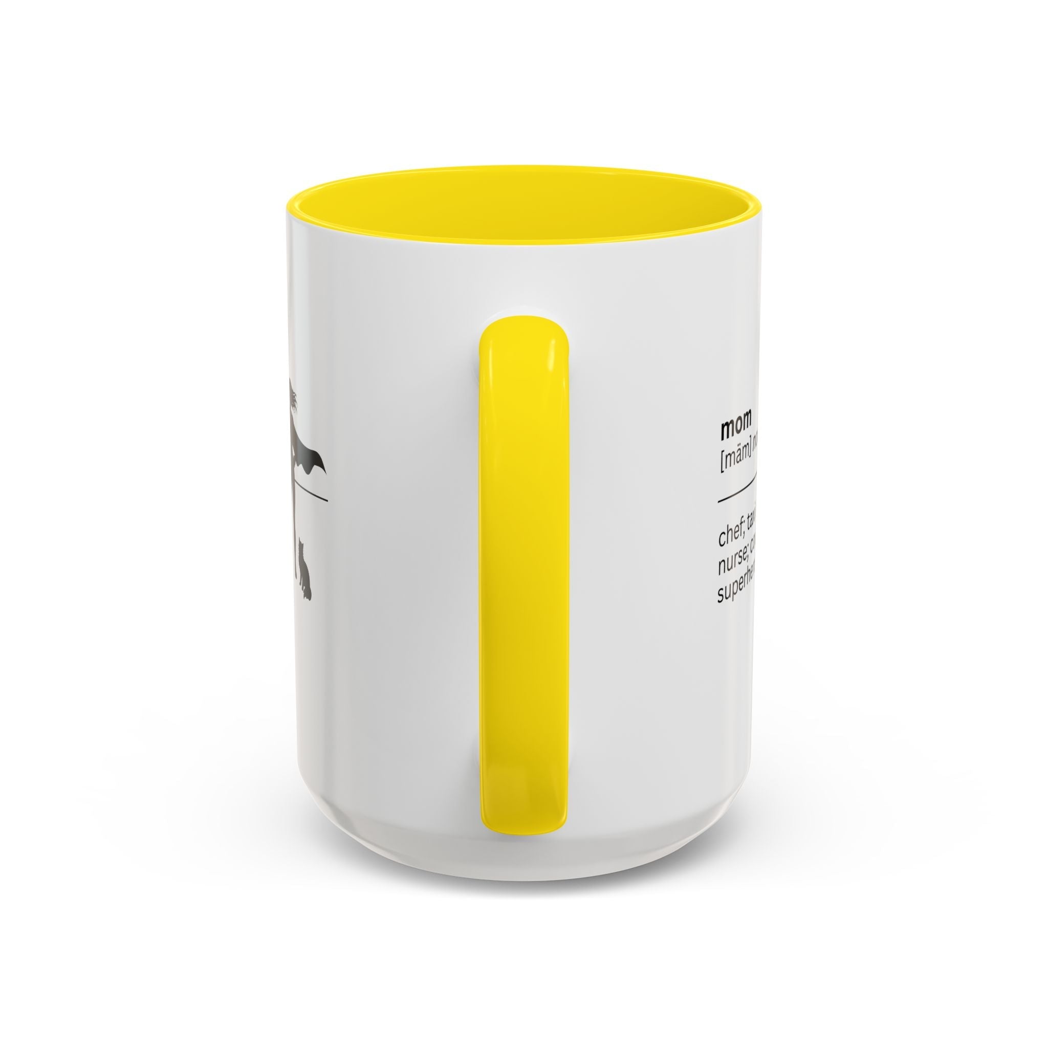 Mom Superhero Accent Coffee Mug - Perfect Gift for Moms