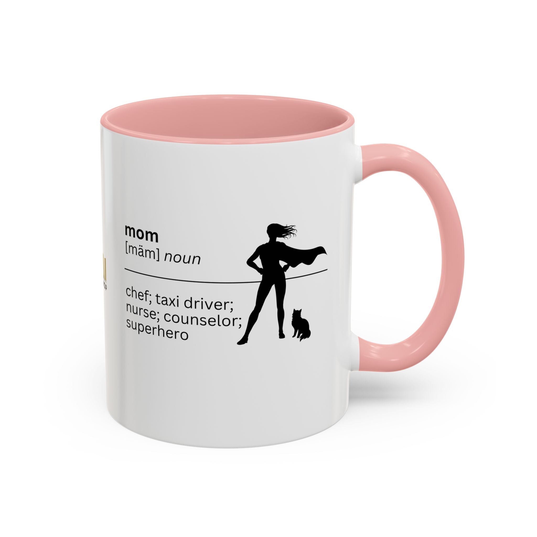 Mom Superhero Accent Coffee Mug - Perfect Gift for Moms