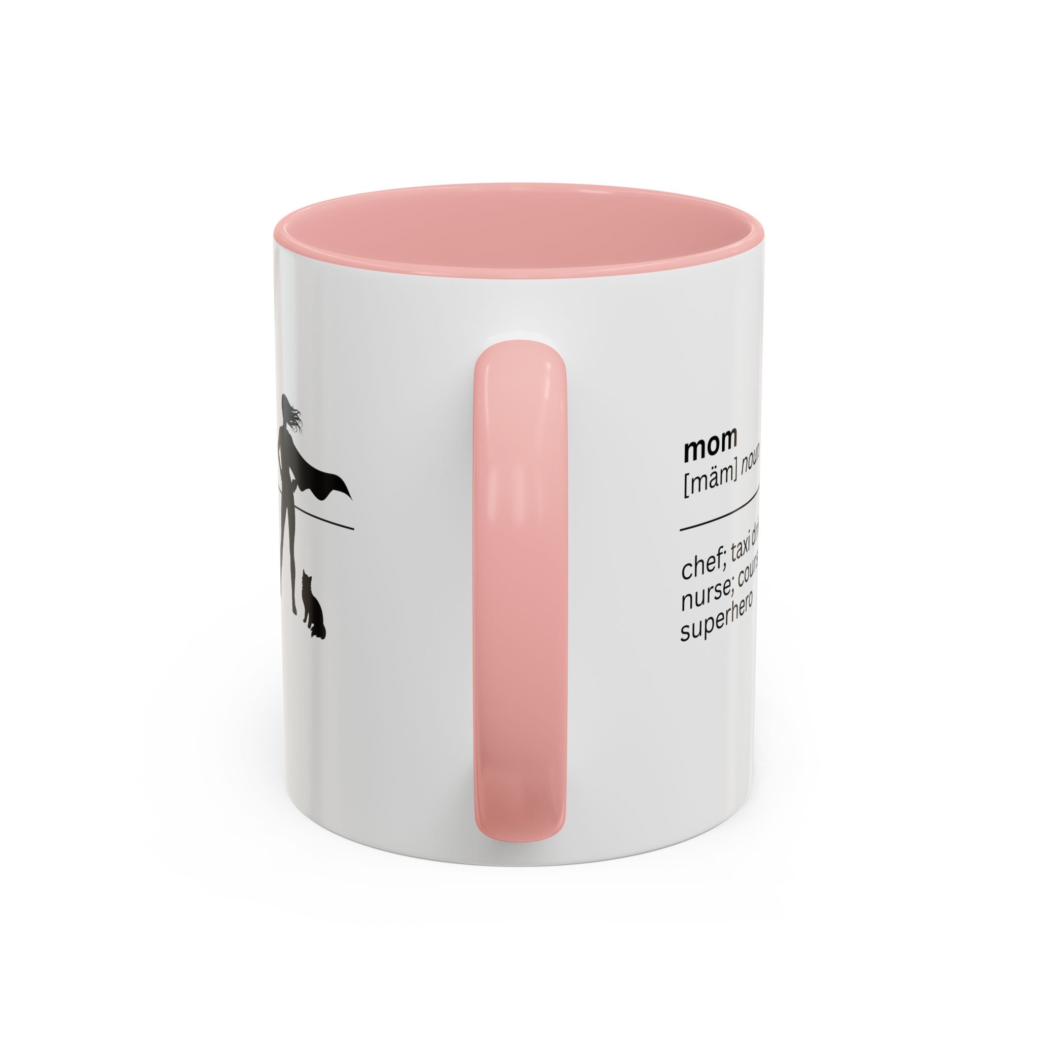 Mom Superhero Accent Coffee Mug - Perfect Gift for Moms