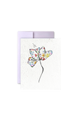 Motherly Flower Wildflower Seed Paper Mother's Day Card