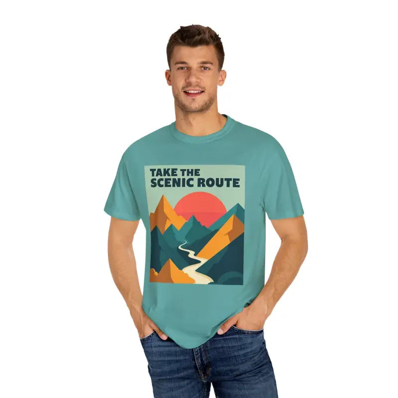 Ocean State Styles T Shirt Mountain Graphic Unisex Dye