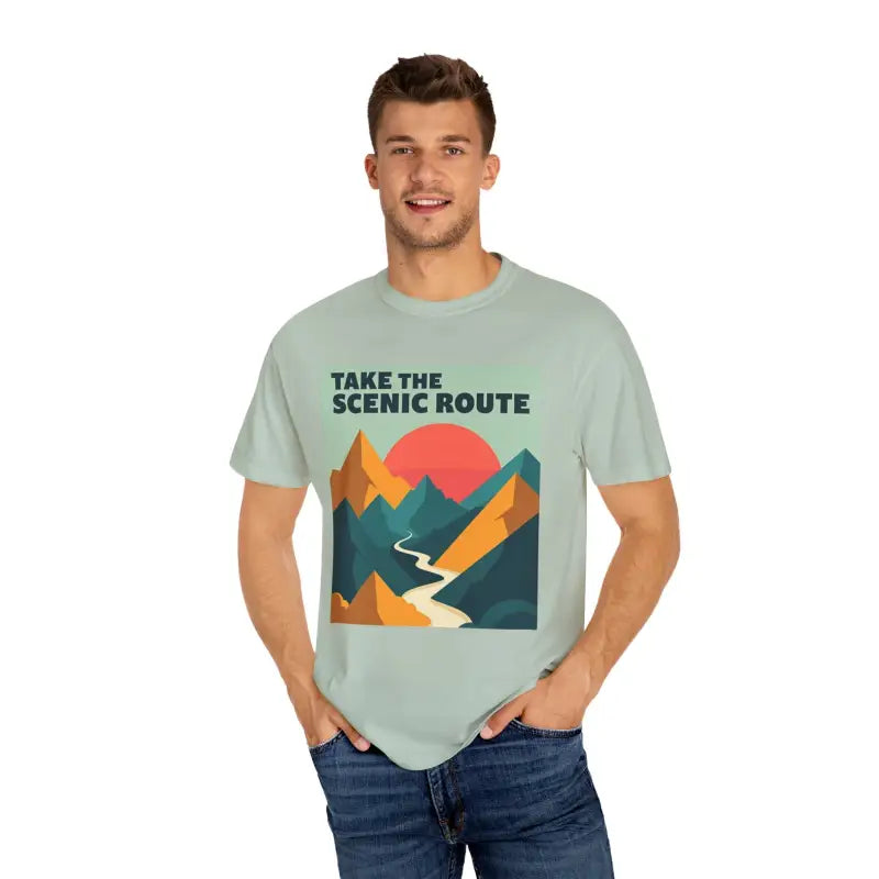 Ocean State Styles T Shirt Mountain Graphic Unisex Dye