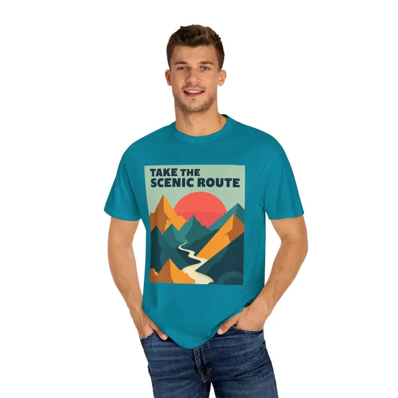 Ocean State Styles T Shirt Mountain Graphic Unisex Dye