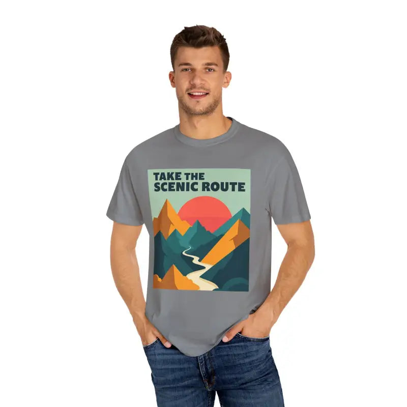 Ocean State Styles T Shirt Mountain Graphic Unisex Dye