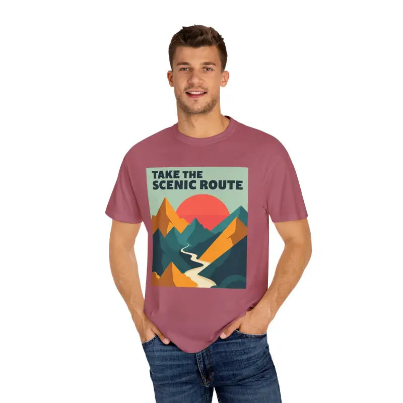 Ocean State Styles T Shirt Mountain Graphic Unisex Dye