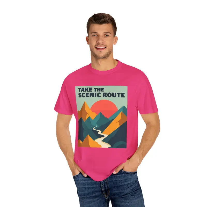 Ocean State Styles T Shirt Mountain Graphic Unisex Dye