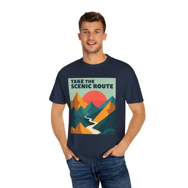 Ocean State Styles T Shirt Mountain Graphic Unisex Dye