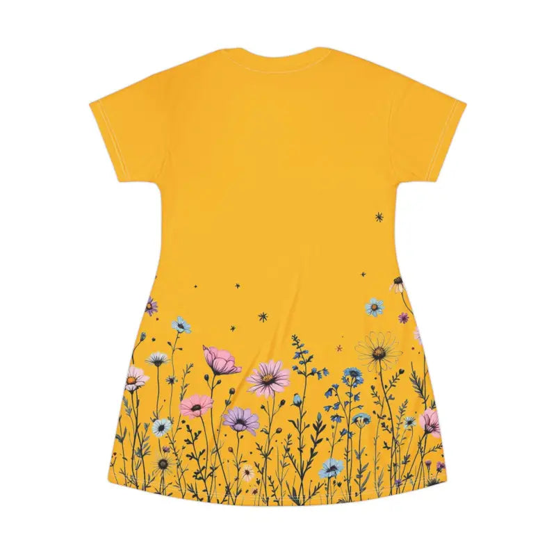Ocean State Styles Floral Print T Shirt Dress Relaxed Fit