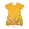 Ocean State Styles Floral Print T Shirt Dress Relaxed Fit