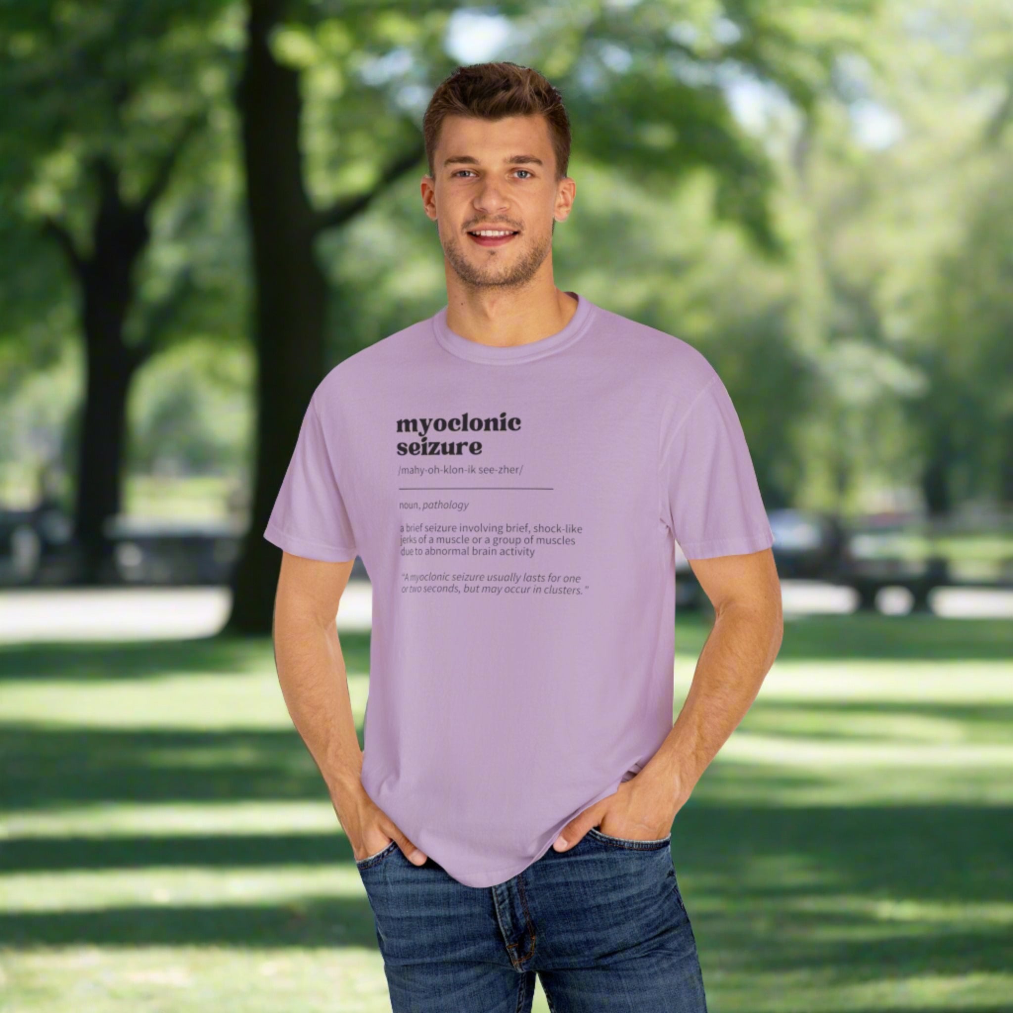 Myoclonic Seizure Definition Unisex Garment-Dyed T-shirt