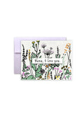 Nana's Love Blossoms Wildflower Seed Paper Card.