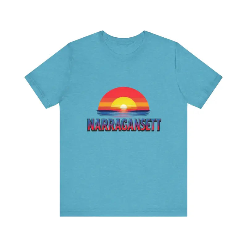 Ocean State Styles T Shirt Narragansett Sunset Beach Lovers