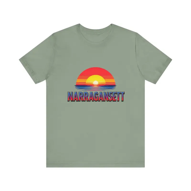 Ocean State Styles T Shirt Narragansett Sunset Beach Lovers