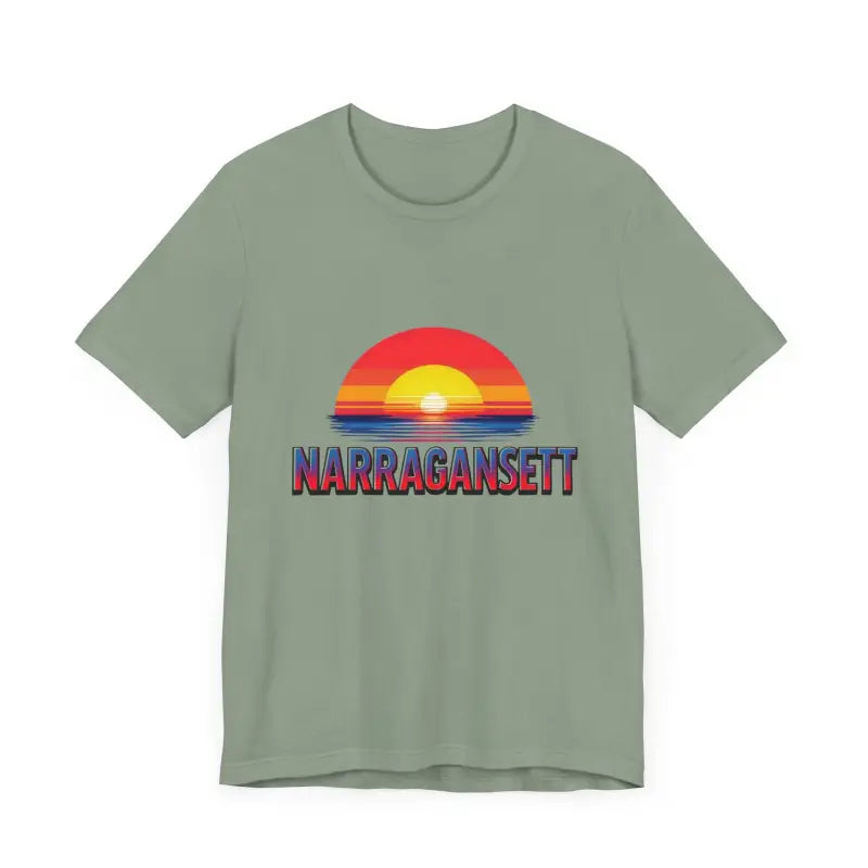 Ocean State Styles T Shirt Narragansett Sunset Beach Lovers
