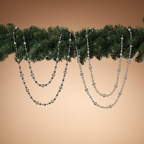 6 Foot Holiday Bead Garland - Solid Colors