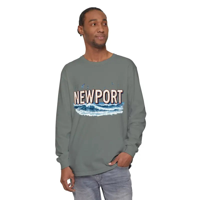 Ocean State Styles Newport Beach Long Sleeve T Shirt