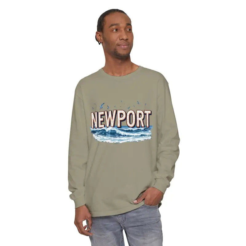 Ocean State Styles Newport Beach Long Sleeve T Shirt