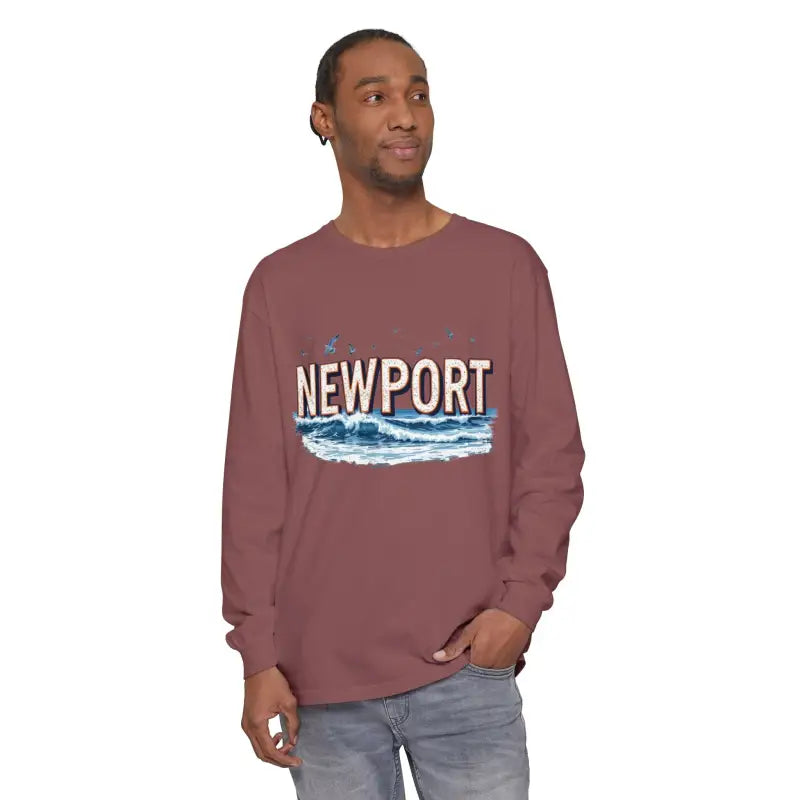 Ocean State Styles Newport Beach Long Sleeve T Shirt