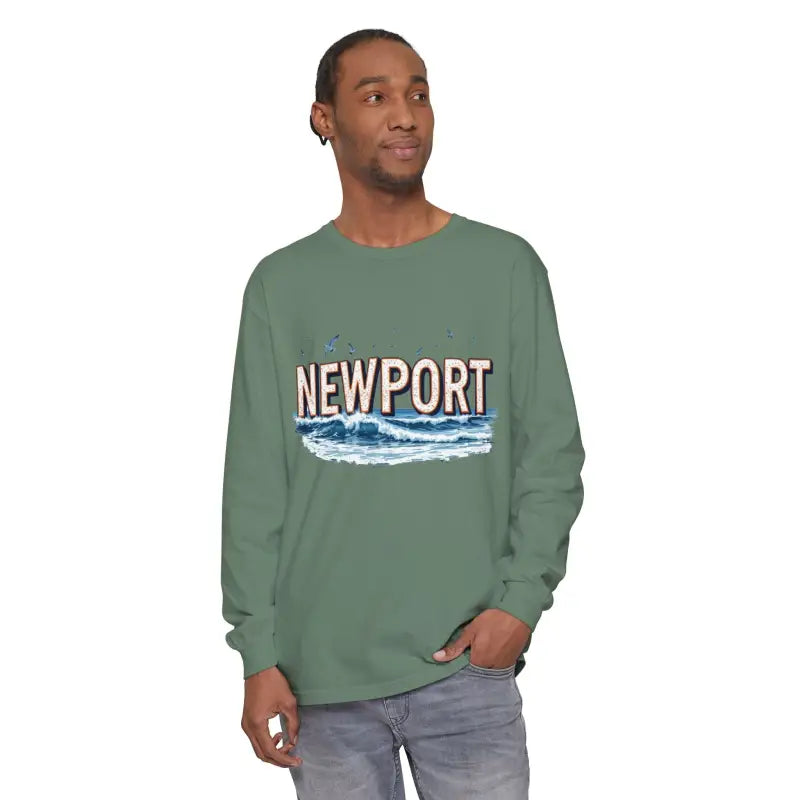 Ocean State Styles Newport Beach Long Sleeve T Shirt