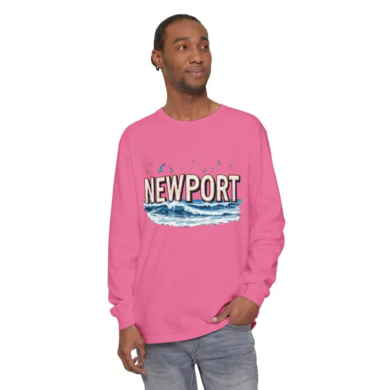 Ocean State Styles Newport Beach Long Sleeve T Shirt