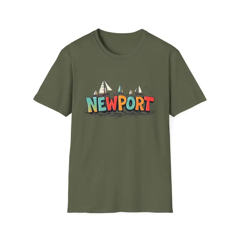Ocean State Styles Newport Sailing Softstyle Unisex T Shirt