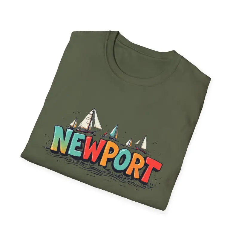 Ocean State Styles Newport Sailing Softstyle Unisex T Shirt