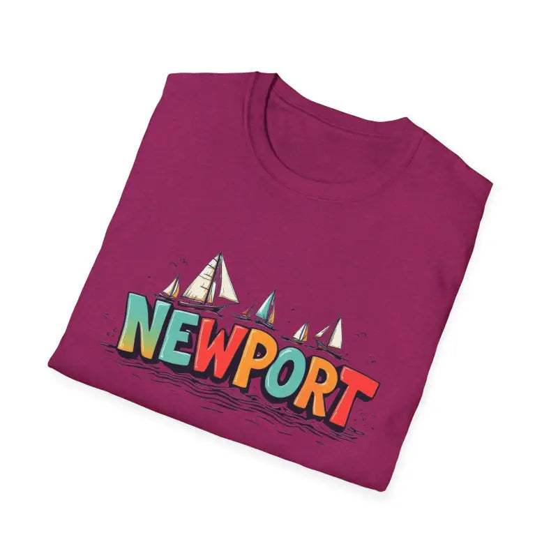 Ocean State Styles Newport Sailing Softstyle Unisex T Shirt