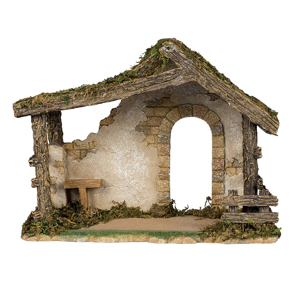 Figure Set With Stable - Fontanini - 5" Scale