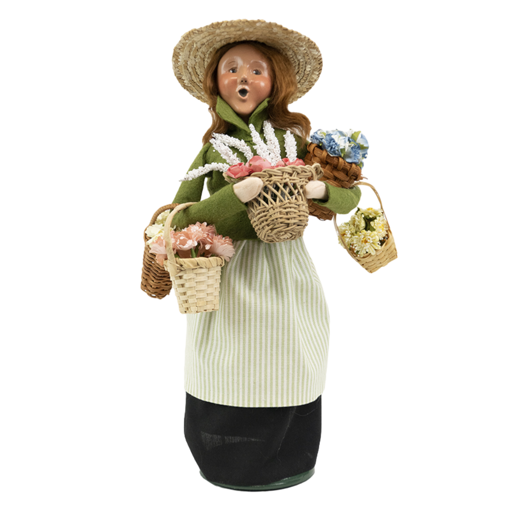 Byers' Choice Flower Vendor 2024 -