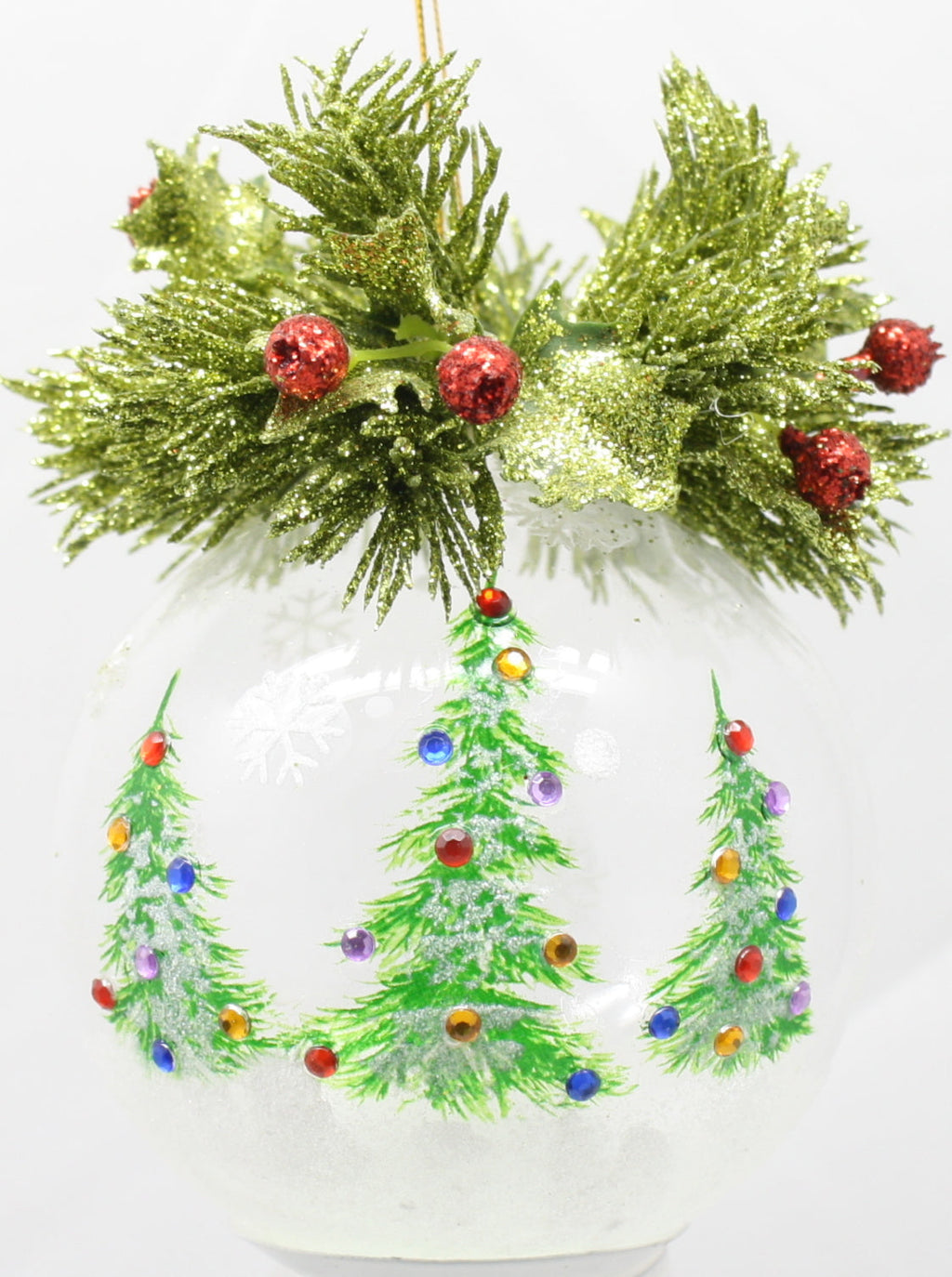 B/O Lighted Hand Blown Ornament -