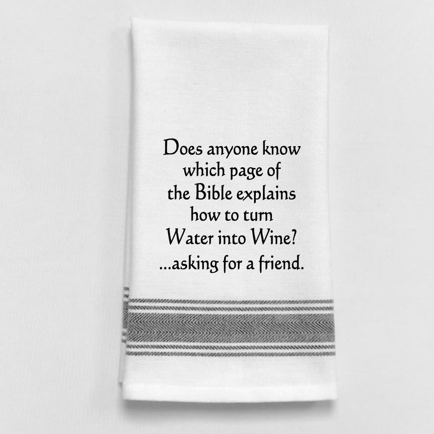 Dish Towel - Water Into Wine