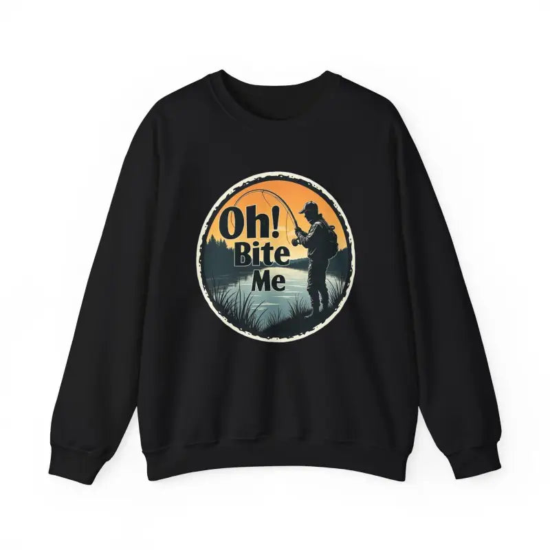 Ocean State Styles Sweatshirt Oh Bite Me Fishing Crewneck