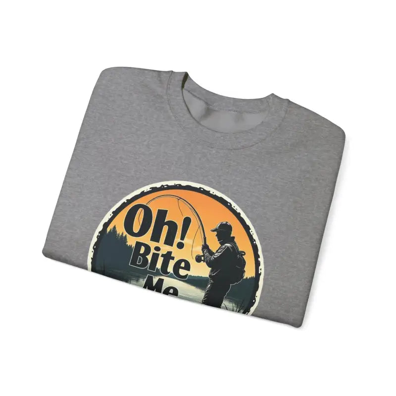 Ocean State Styles Sweatshirt Oh Bite Me Fishing Crewneck