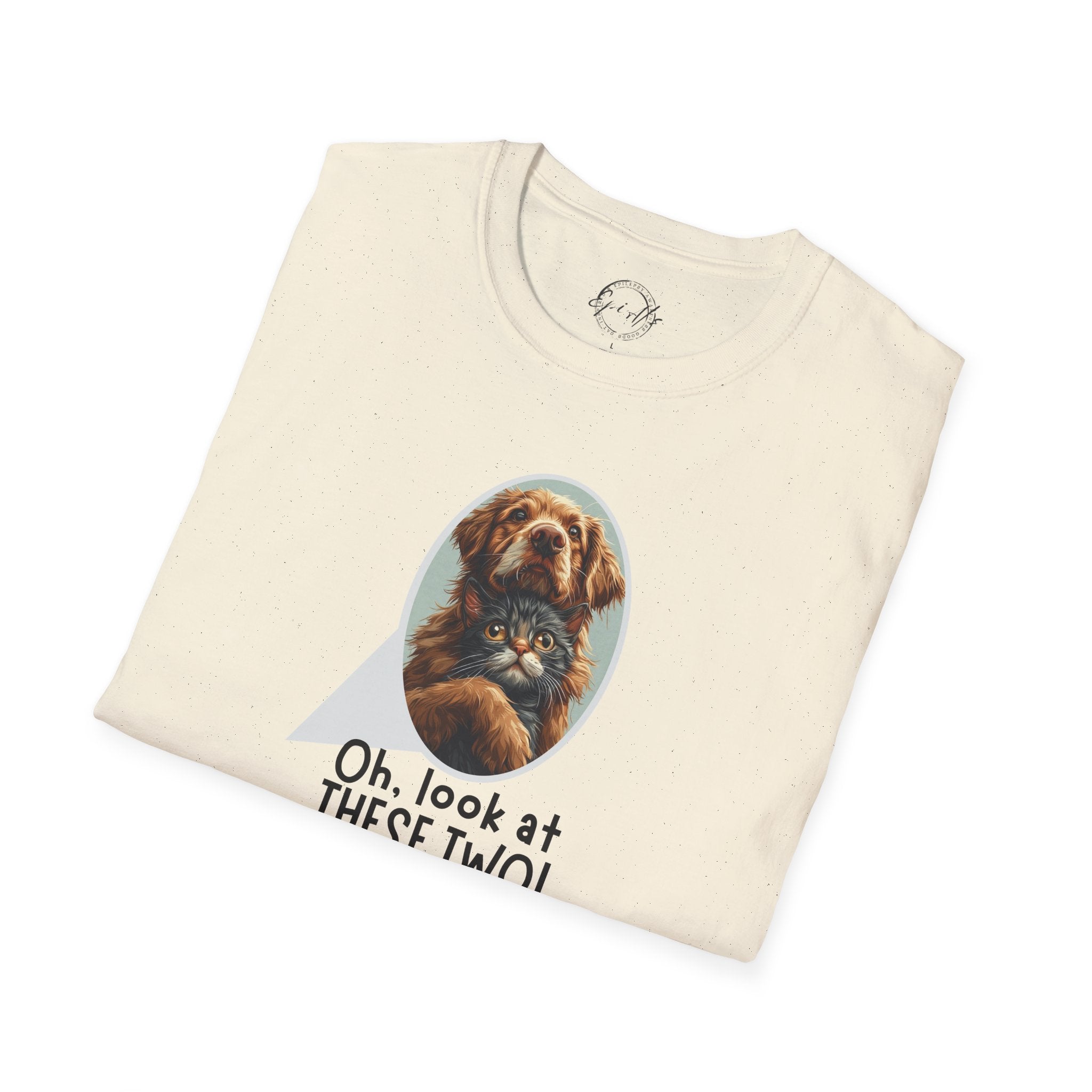 Oh Look at These Two T-Shirt - Unisex Softstyle Tee for Trendy Comfort