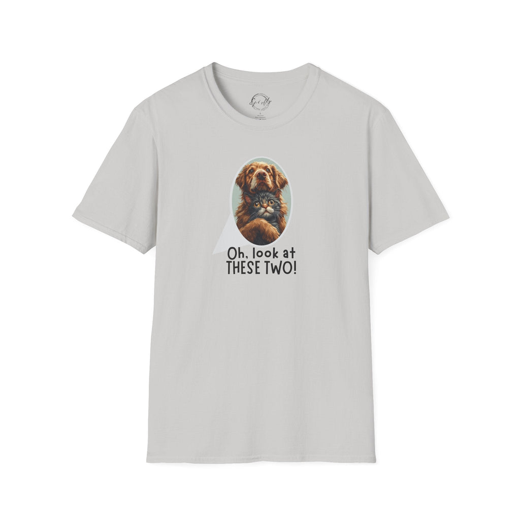 Oh Look at These Two T-Shirt - Unisex Softstyle Tee for Trendy Comfort