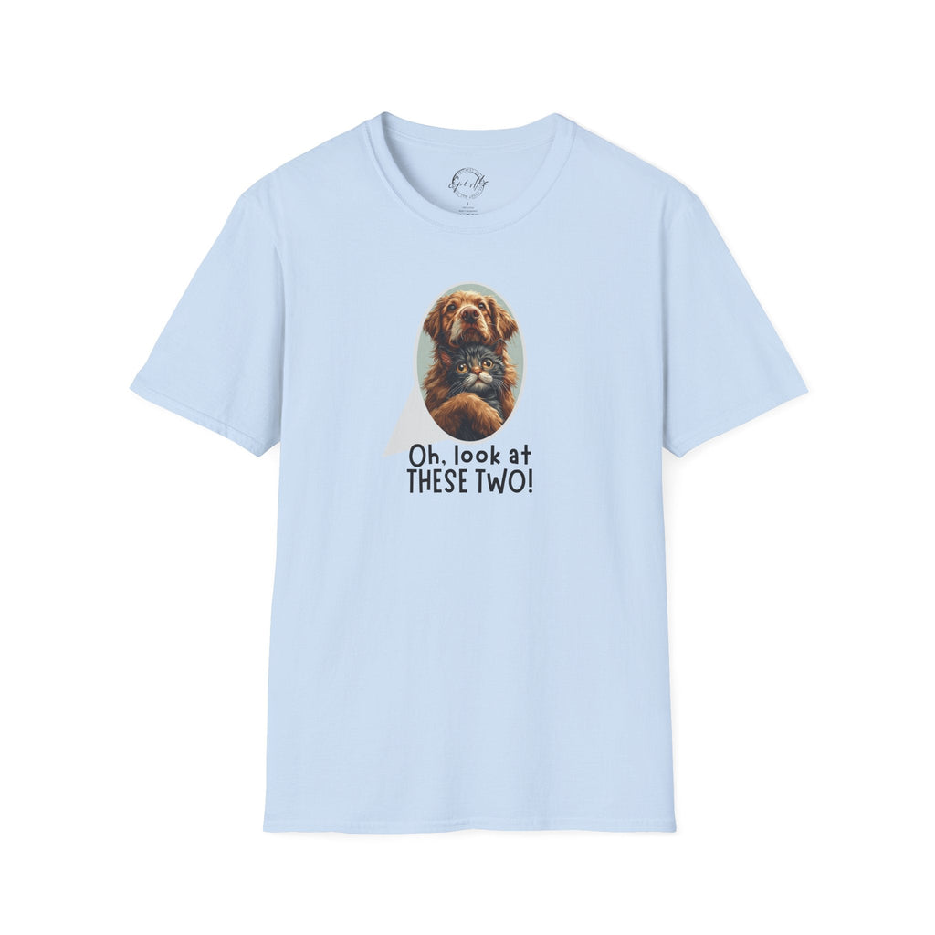 Oh Look at These Two T-Shirt - Unisex Softstyle Tee for Trendy Comfort