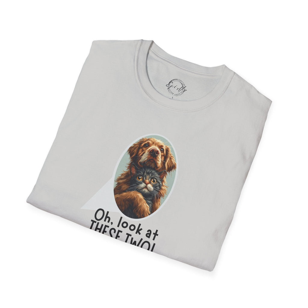 Oh Look at These Two T-Shirt - Unisex Softstyle Tee for Trendy Comfort