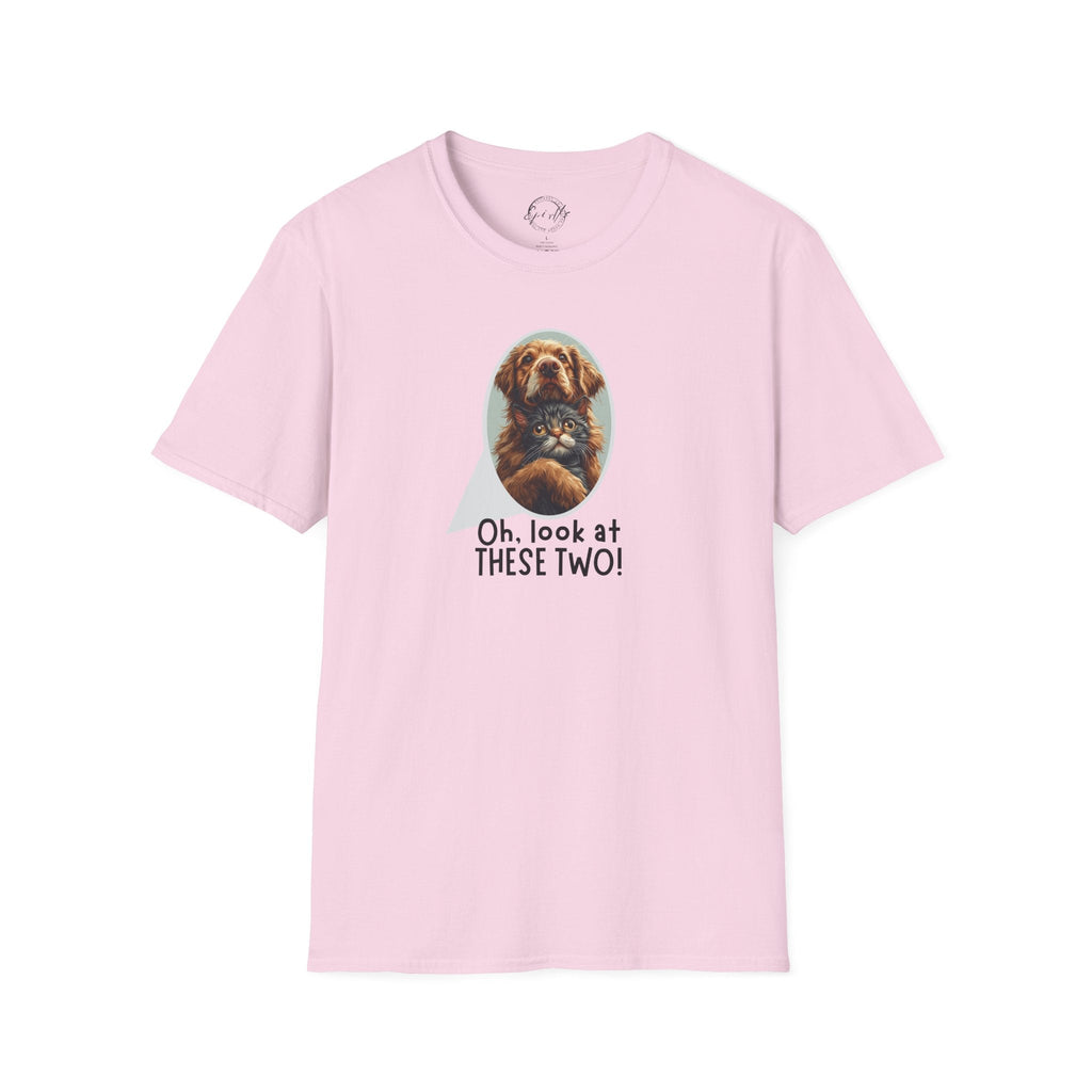 Oh Look at These Two T-Shirt - Unisex Softstyle Tee for Trendy Comfort